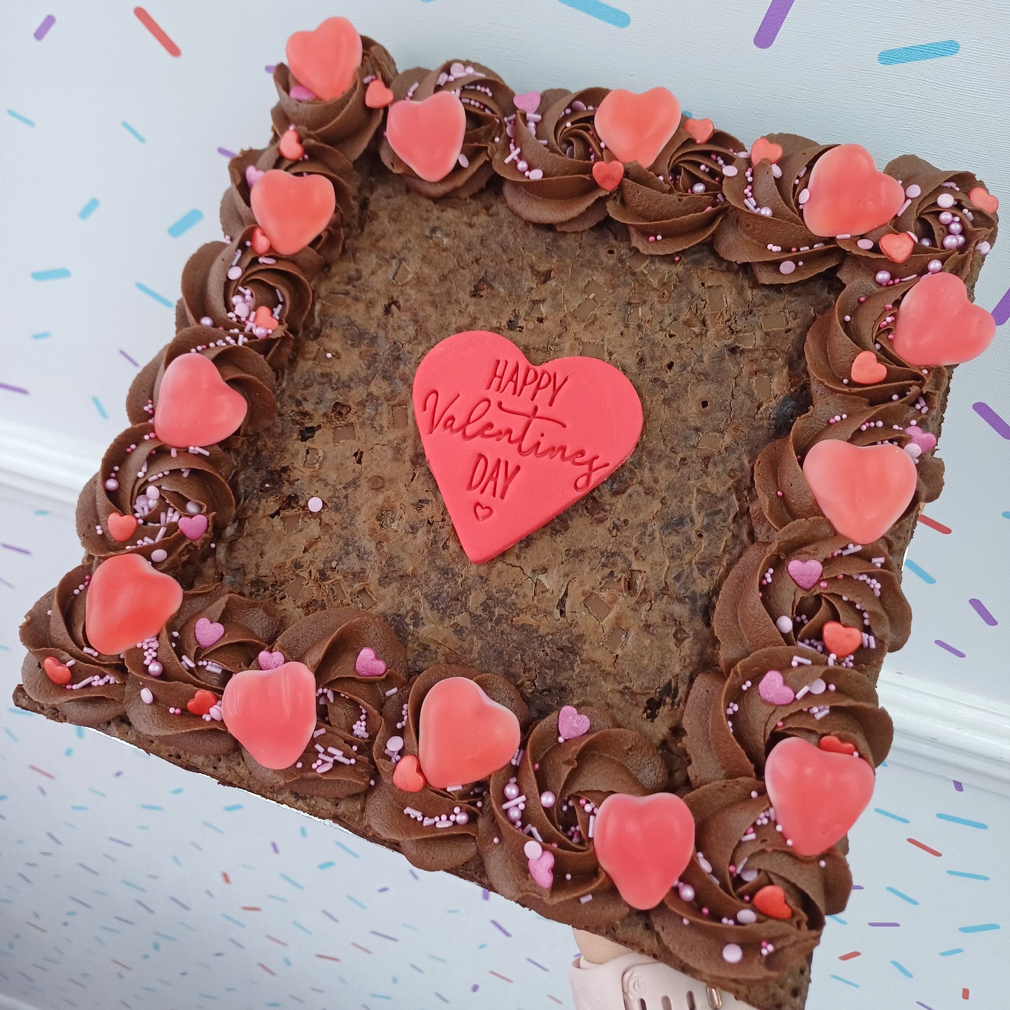Large Valentine's Brownie